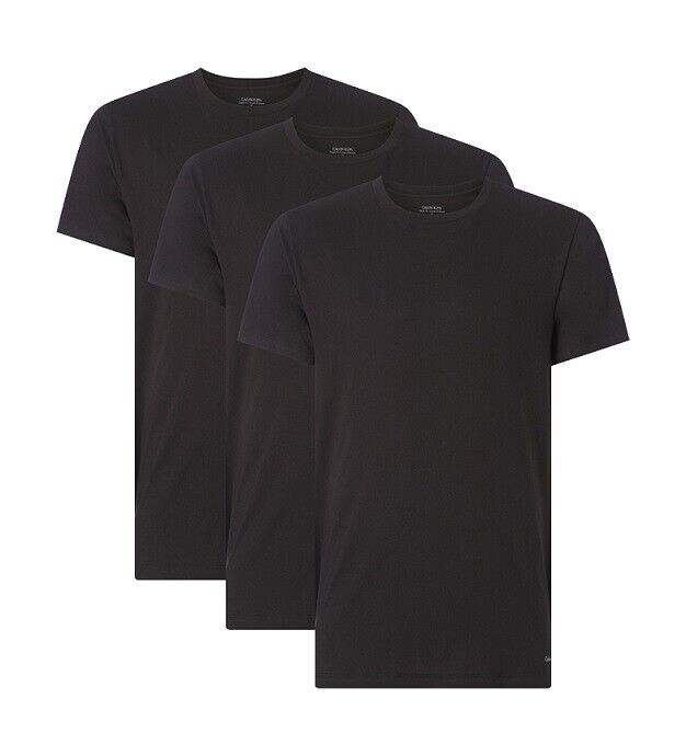 3 Pack t-shirt uomo Calvin Klein art 000NB40IIE 001 colore nero misura a scelta