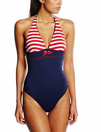 Haute pression - Y1006, Costume intero da donna, (marine (rayé rouge)), (x5O)