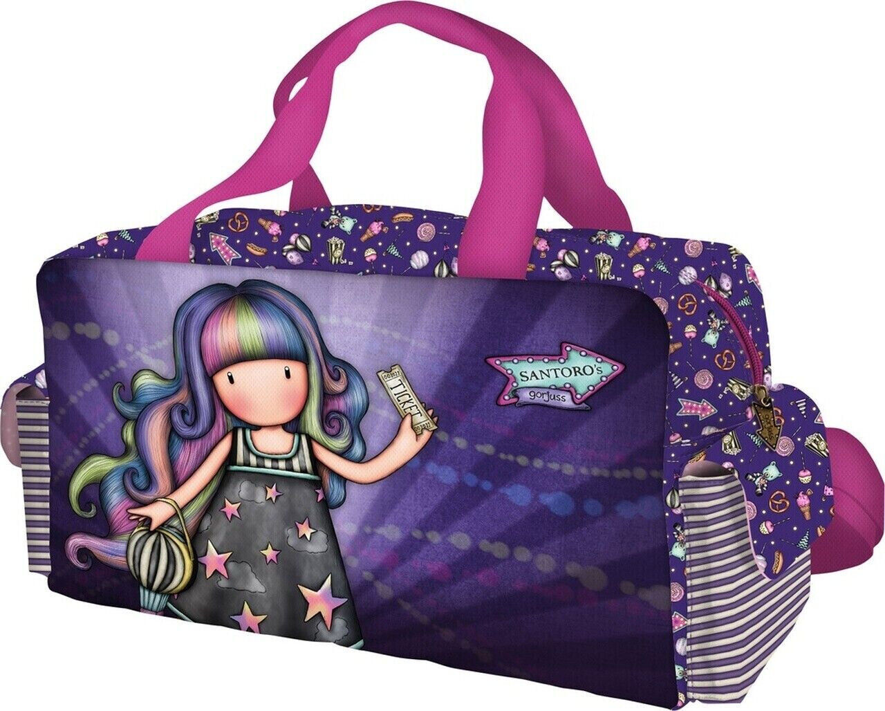 SPORT BAG borsa da palestra UP AND AWAY da viaggio GORJUSS santoro 654GJ12