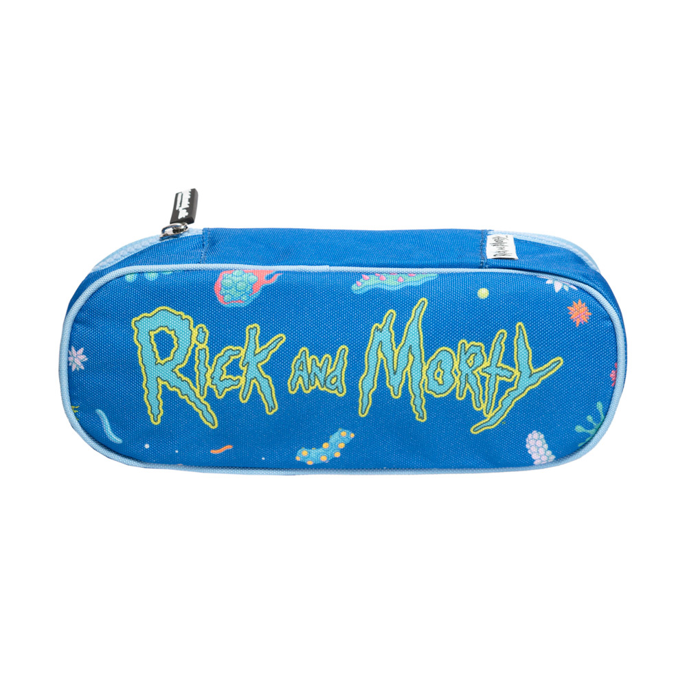 Erik Astuccio Portapenne Rick e Morty Virus Attack Adult Swim Azzurro