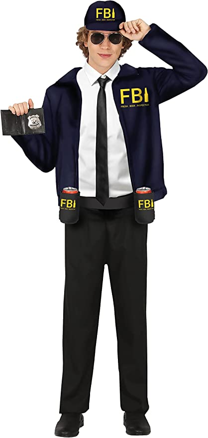 COSTUME AGENTE FBI ISPETTORE ADULTO TAGLIA M 48-50