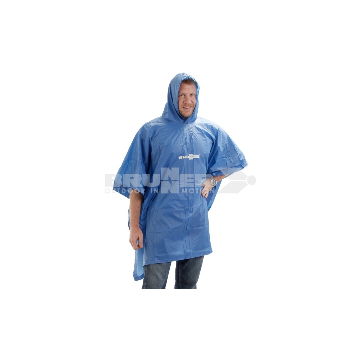 BRUNNER - Impermeabile Poncho Rainman Blu