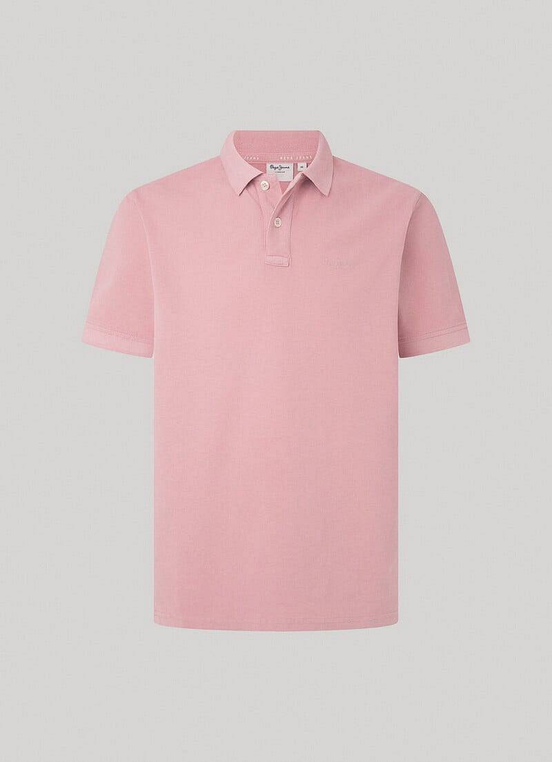 Pepe Jeans New Oliver - Polo Manica Corta Piquet Rosa - Taglia L Abbigliamento