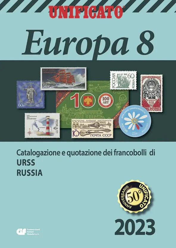 UNIFICATO CATALOGO FRANCOBOLLI EUROPA VOLUME 8  2023 NUOVO