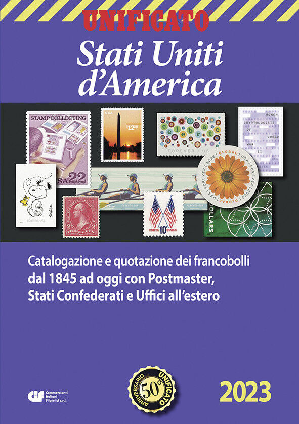 UNIFICATO 1 CATALOGO FRANCOBOLLI STATI UNITI D'AMERICA  2023 NUOVO