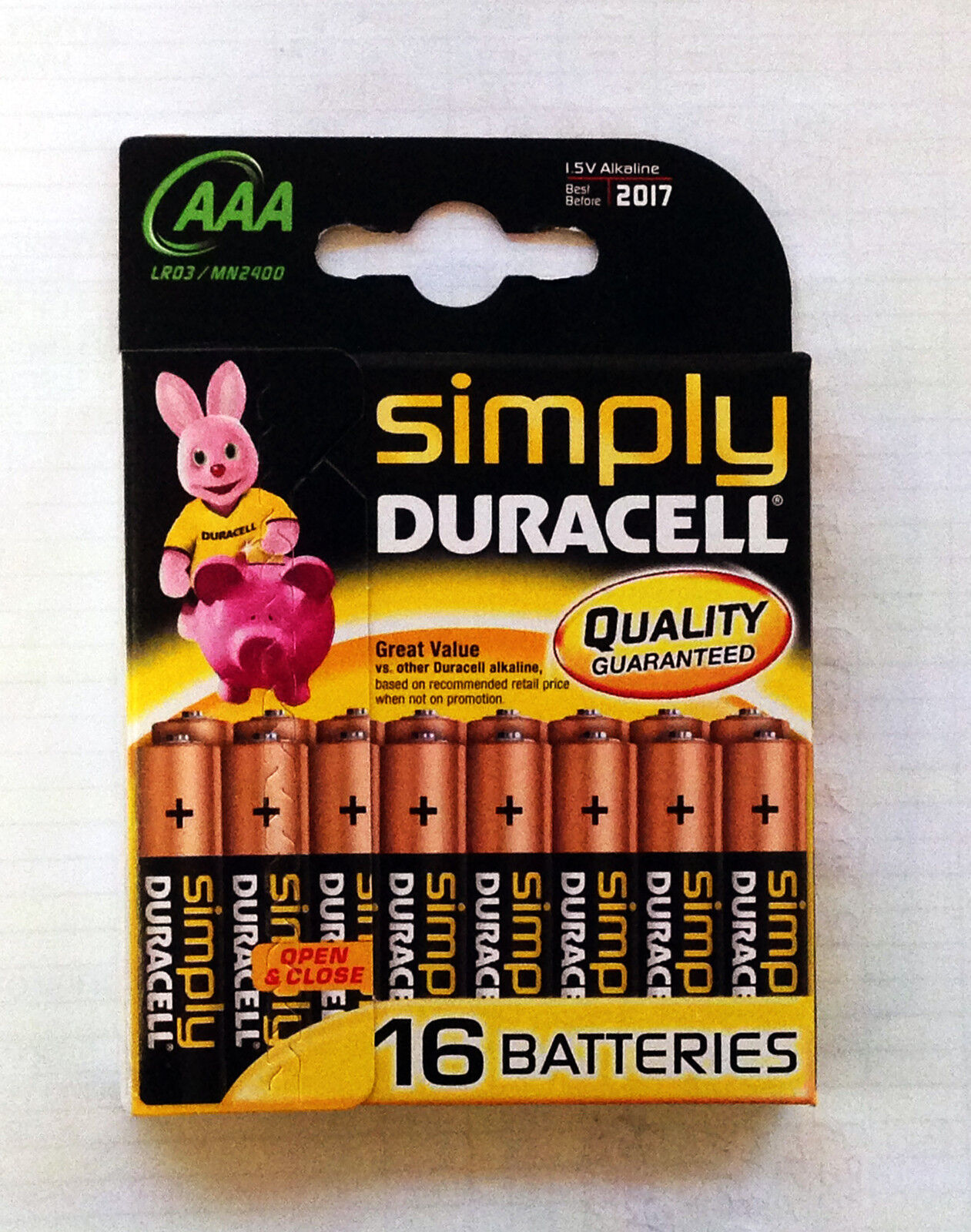 DURACELL MN2400-16 BLISTER 16 MINISTILO ALCALINE PLUS POWER AAA LR03/MICRO