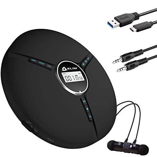 KLIM Discman – Lettore CD portatile con batteria interna ricaricabile + (H0q)