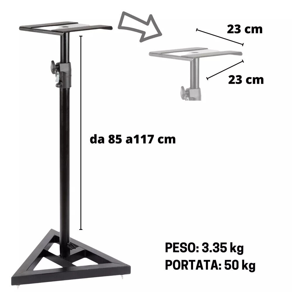 PROEL KP840 supporto stand piedistallo stativo regolabile monitor speaker casse