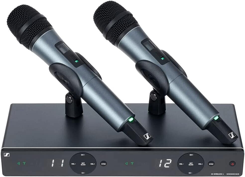 Sennheiser XSW 1-825-A DUAL Doppio Radiomicrofono Dinamico Palmare Wireless