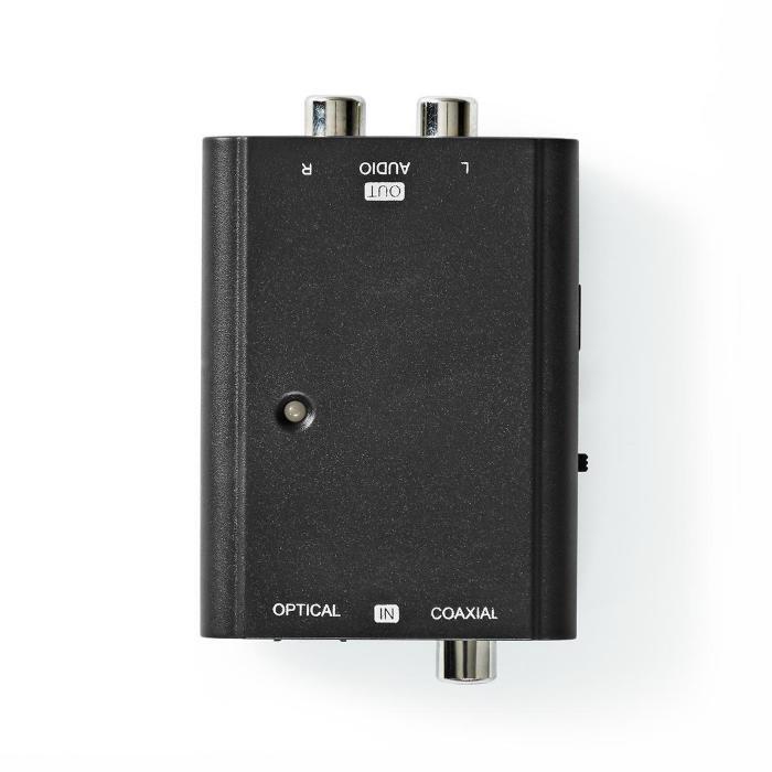 CONVERTITORE AUDIO NEDIS ACON2509BK DIGITALE 1x TOSLINK FEMMINA + 1x SPDIF (RCA)