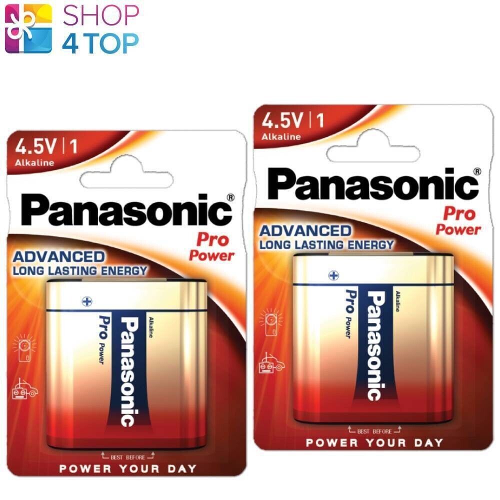 2 Panasonic 3LR12 Pro Alimentazione Avanzato Alcalino batteries 4.5V MN1203 1BL
