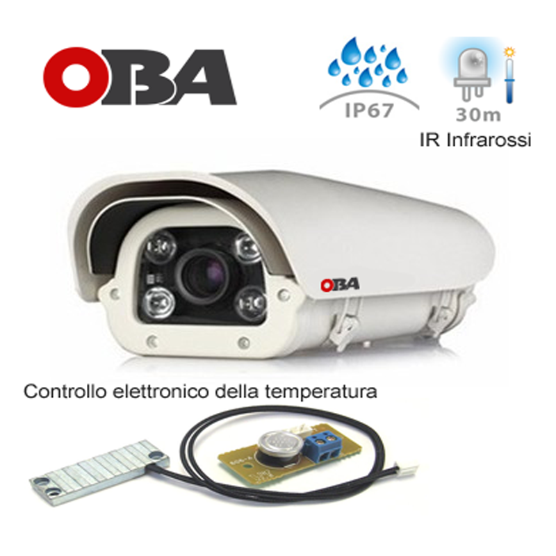 OBA camera lettura targhe  2,0 megapixel Sony Varifocal 10x WDR ANPR LPR PoE IR