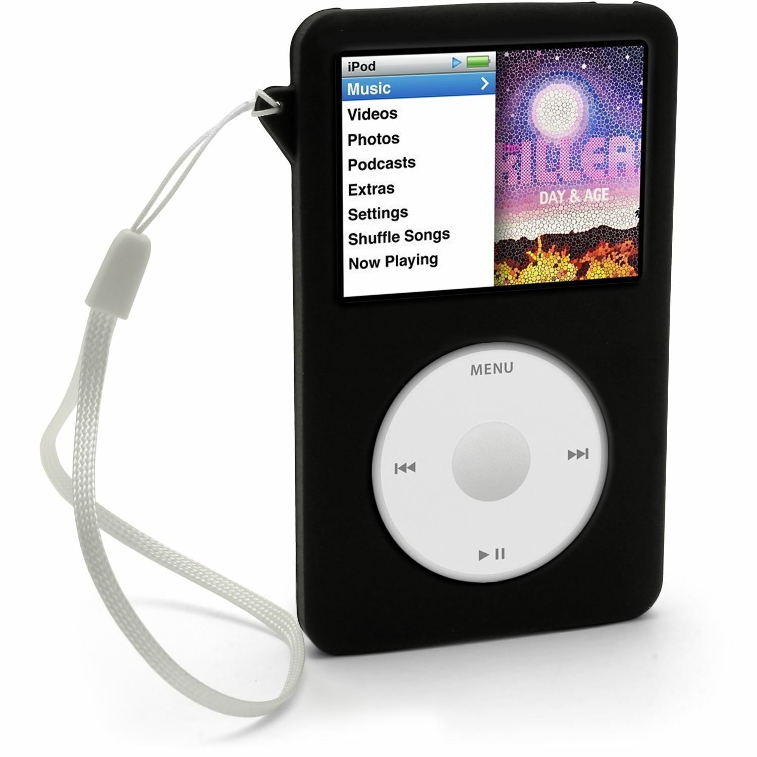 Nero Custodia Silicone per Apple iPod Classic 80/120/160GB Skin Case Cover