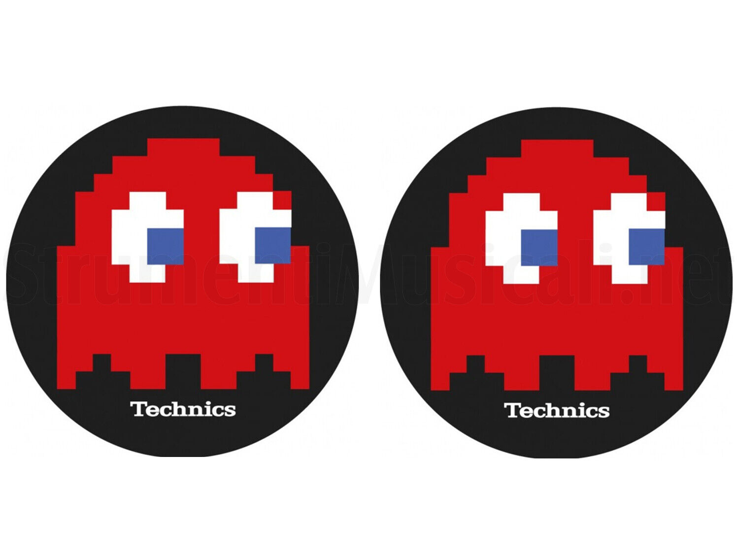 TECHNICS SLIPMATS BLINKY Coppia Panni Antistatici per Dj Piatti Giradischi