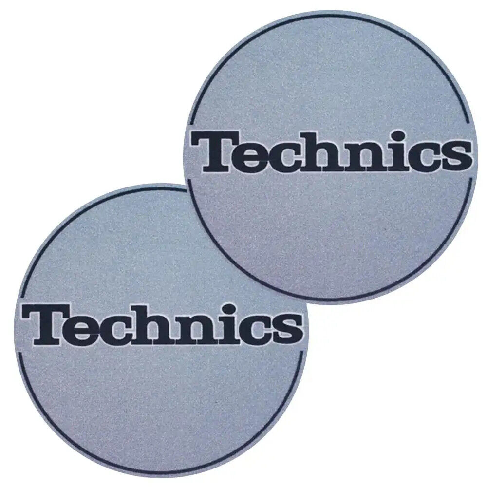 TECHNICS SLIPMATS (METAL BLUE) coppia panni sottodisco x giradischi turntable