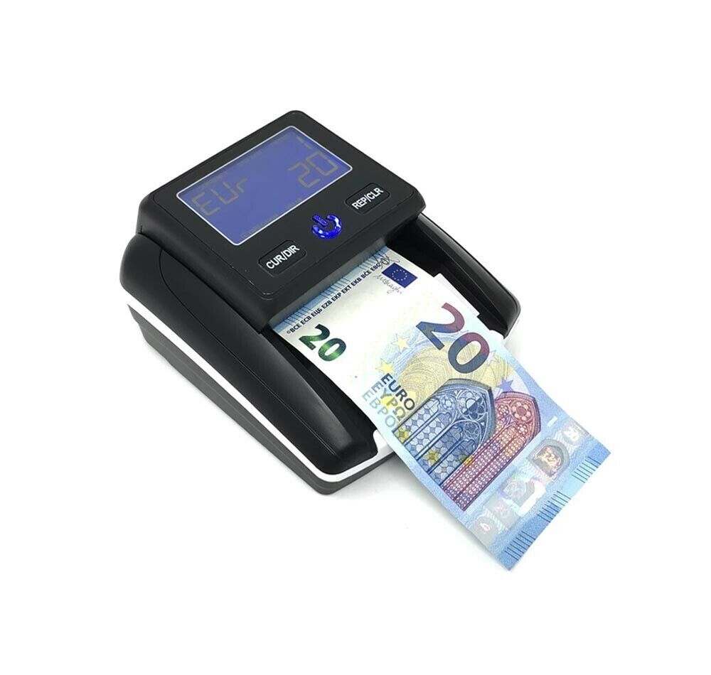 RILEVATORE BANCONOTE RILEVA CONTA . SOLDI VERIFICA EURO FALSI CONTABANCONOTE USB
