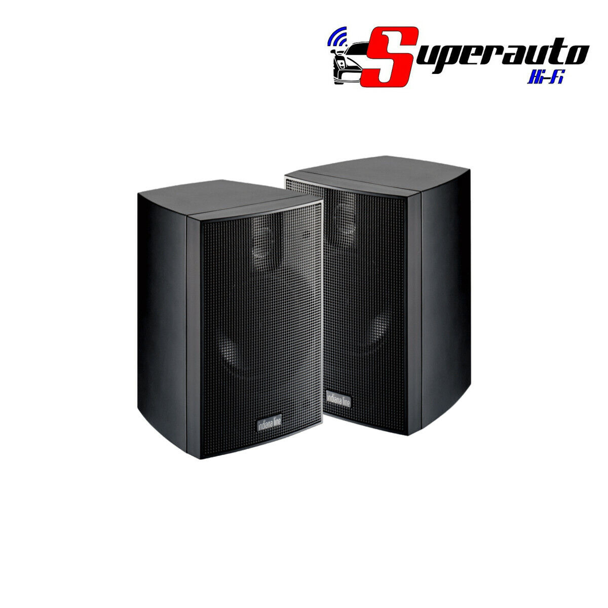 INDIANA LINE NANO NERO NANO.2 Coppia Diffusori Altoparlanti 2 vie Casse Home