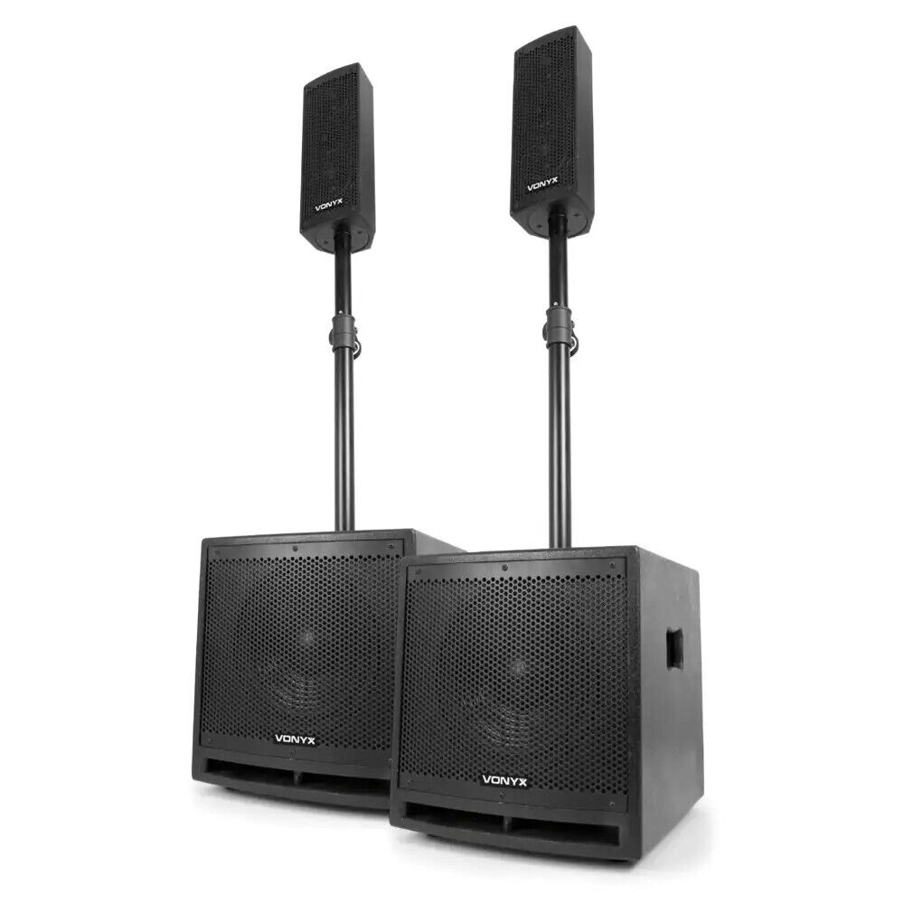 VONYX VX1000BT impianto completo 2 sub + 2satelliti 1000 watt per feste dj live