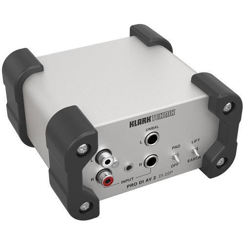 KLARK TEKNIK DI-22P DI-BOX PASSIVA STEREO TRASFORMATORI MIDAS CONNETTORI NEUTRIK