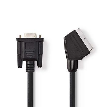 Cavo SCART - VGA - SCART maschio - VGA femmina 2.0 m  Nero -  - Nedis
