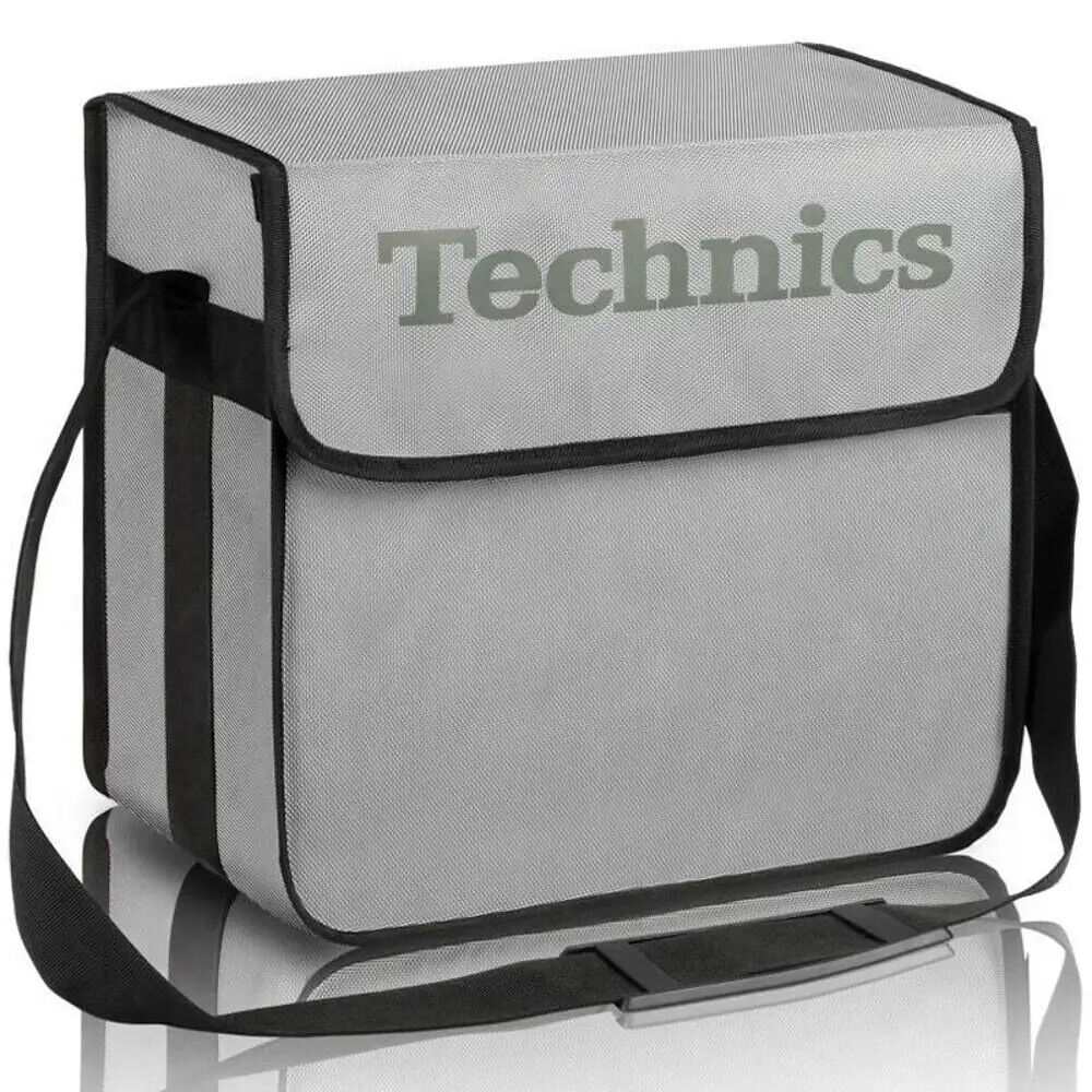 TECHNICS DJ BAG (argento / silver) borsa bag per contenere trasportare 60 vinili