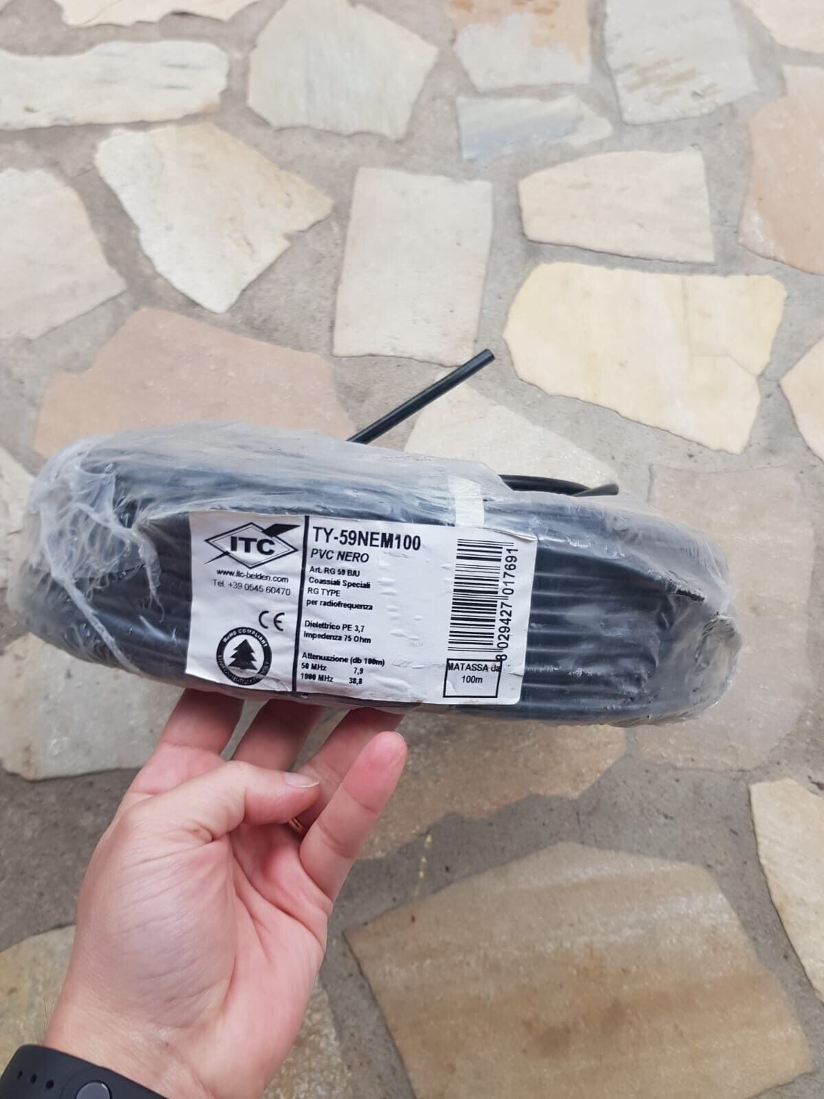 CAVO RG59 ITC BELDEN TY-59NEM100 COASSIALI SPECIALI - 60 METRI CIRCA