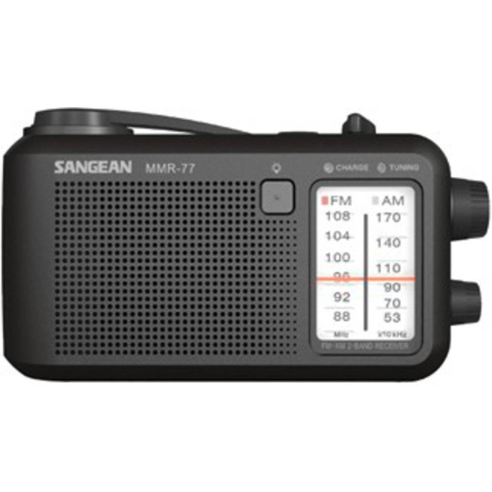 Sangean MMR-77 Radio per esterni FM, AM Radio di emergenza Manovella,