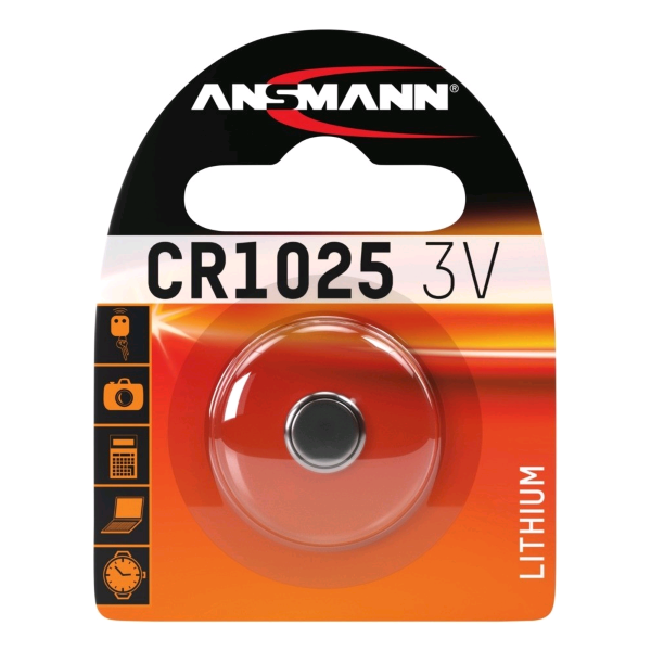 Blister 1 pila litio CR1025 1516-0005 Ansmann