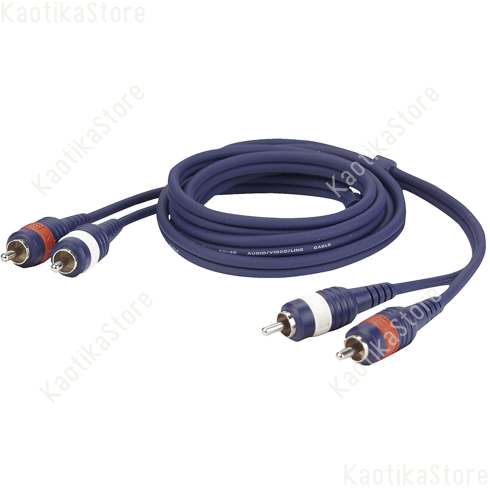 CAVO 6 METRI 2x2 RCA AUDIO casse attive MICROFONO connessione audio bianco rosso