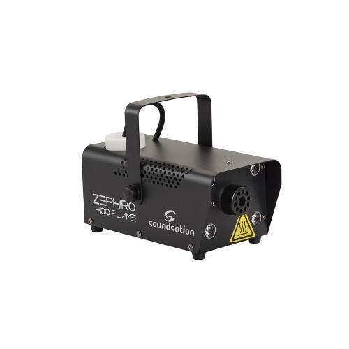 ZEPHIRO 400 FLAME - MACCHINA DEL FUMO DA 400 WATT CON 4 LEDS AMBRA E CONTROLLO W