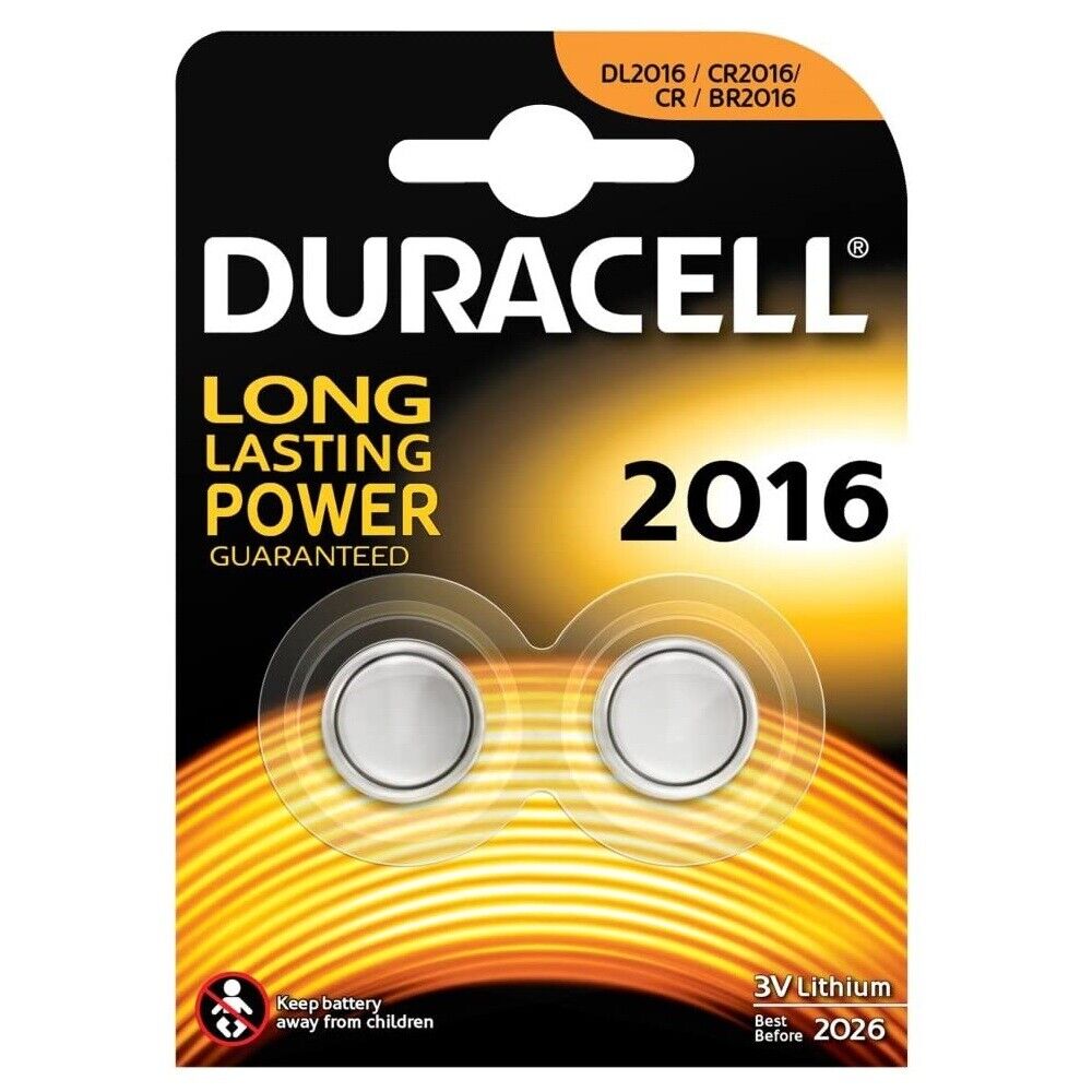 BATTERIA 3V DURACELL AL LITIO DL2016 2016 BL.2