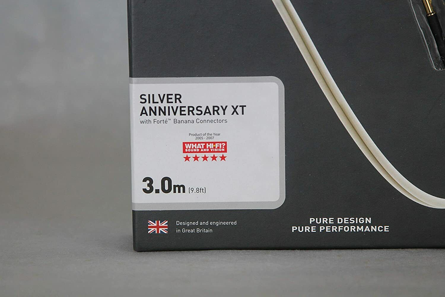QED  SPEAKER CABLE SILVER ANNIVERSARY XT CAVO STEREO  DA 3.0 m.