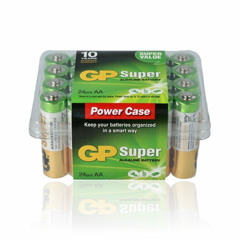 GP Batteries 151050 24 Batterie Gp Super Alkalina, 1.5V, 15A/Lr06, Stilo AA, Bli