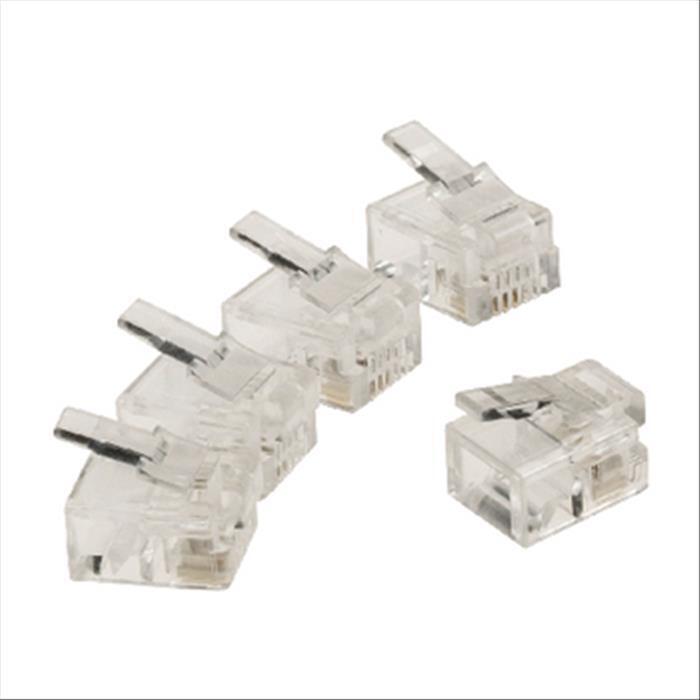 CONNETTORE TELEFONICO RJ-11 VALUELINE VLTP90923T PER CAVO TELEFONICO (CONFEZIONE