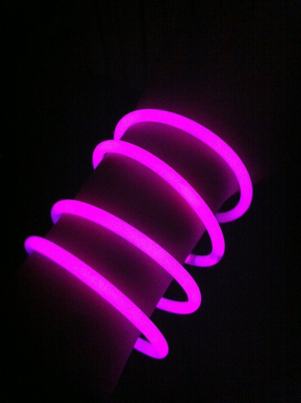 400 BRACCIALI ROSA PINK LUMINOSI FLUORESCENTI STARLIGHT BRACCIALETTI FLUO COLORE