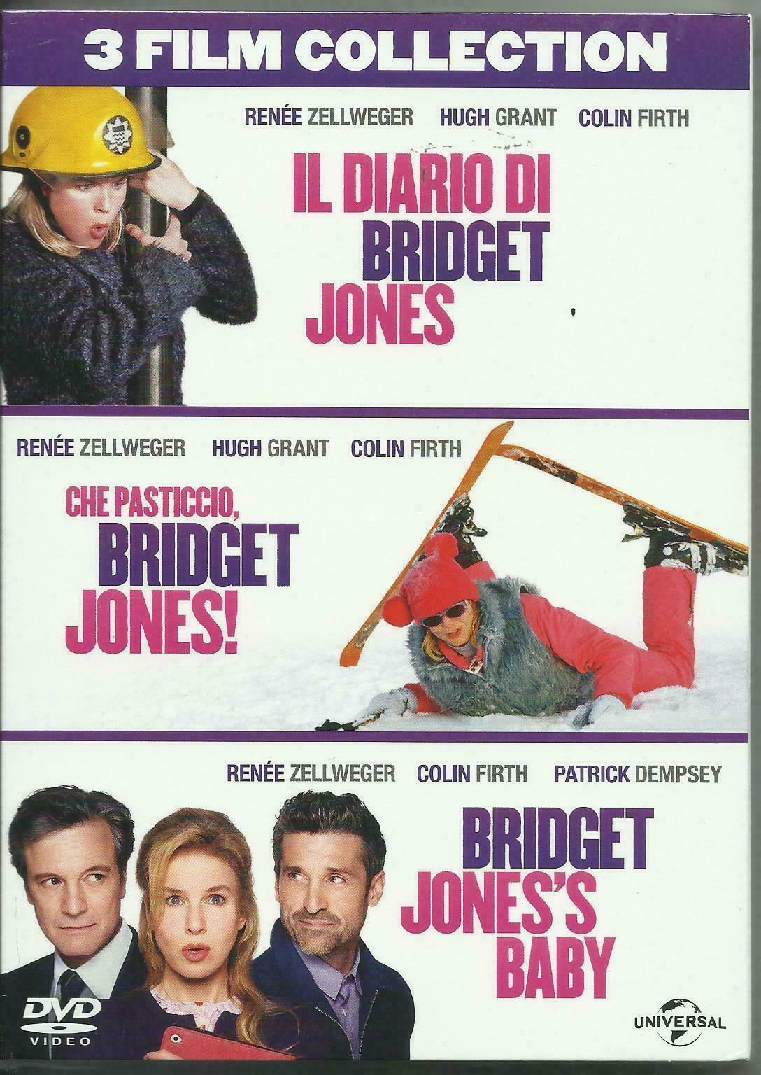 BRIDGET JONES COLLECTION 3 DVD Con Renee Zellweger DVD NUOVO