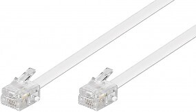 CAVO TELEFONICO PLUG/PLUG 3MT COLORE BIANCO -  - Goobay