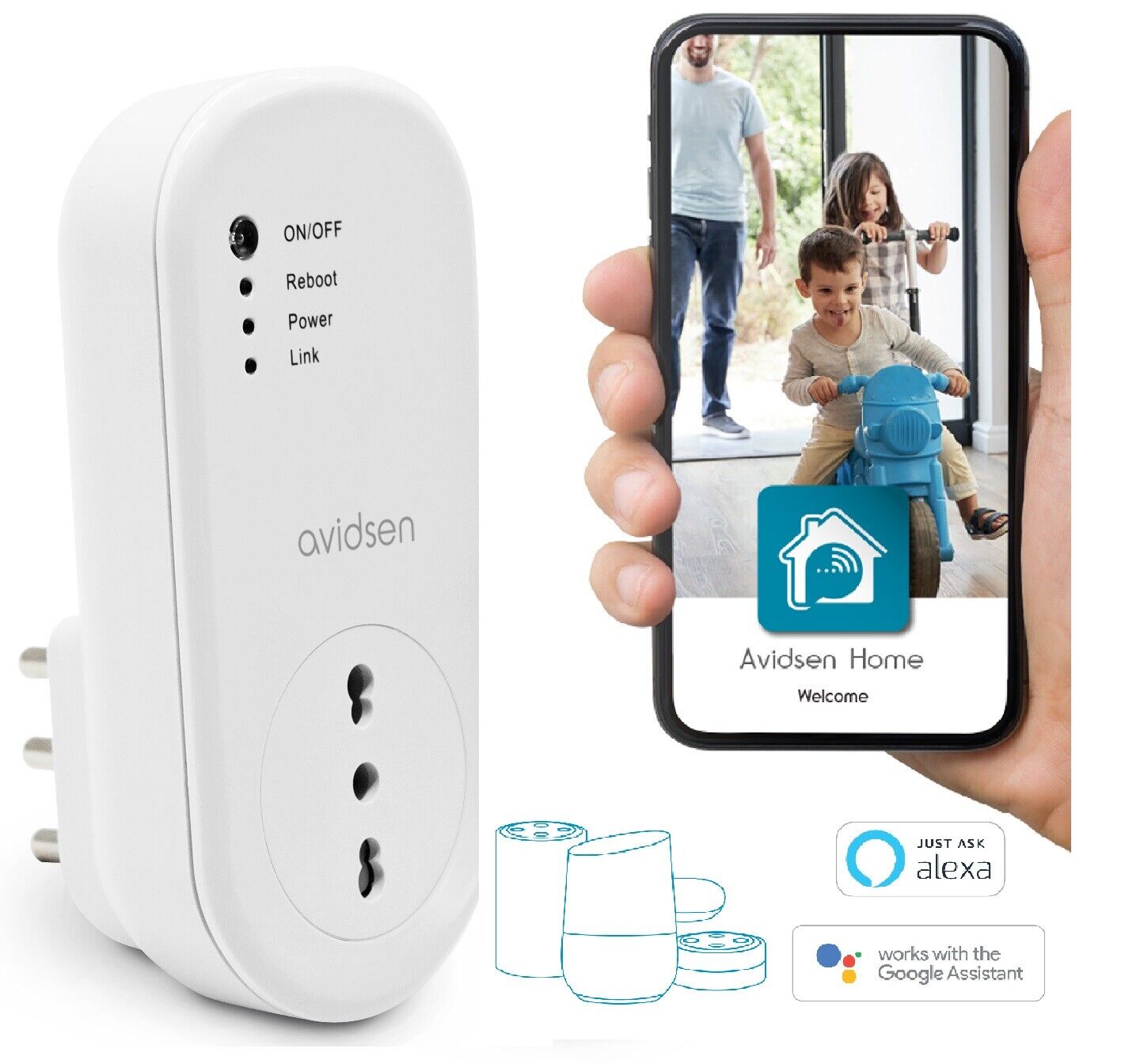 Presa Smart WiFi HomePlug  - 16A