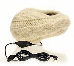 Hi-Fun Hi-Ear Paraorecchie Con Speaker Integrato - Trapuntato Bianco Hfhiear-Ltw