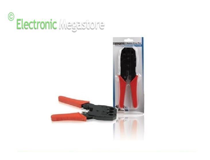 Pinza crimpatrice ideale per connettori modulari telefonici RJ10 RJ11 RJ12 RJ45