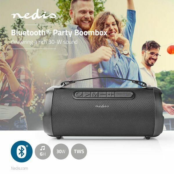 Stereo Party Boombox cassa bluetooth 30W musica all'aperto e feste