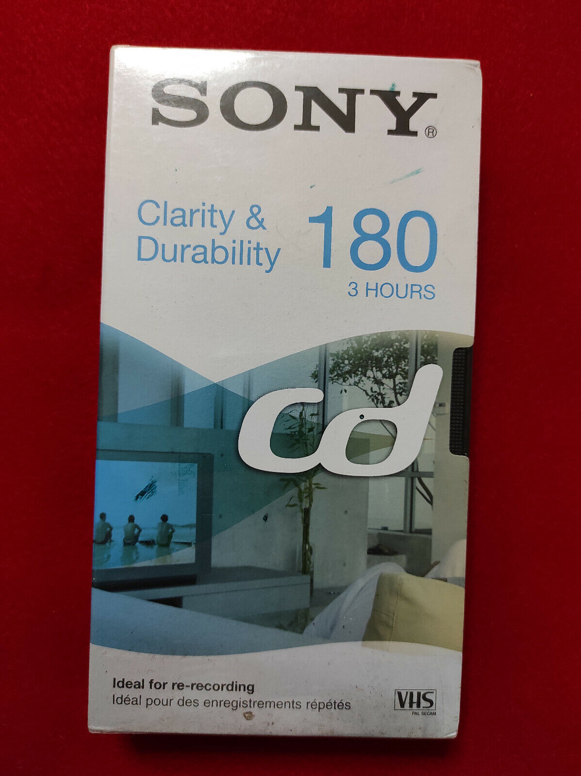 VHS CASSETTA CASSETTE VERGINE SONY E-180CDG 180 MINUTI 3 ORE NUOVA SIGILLATA