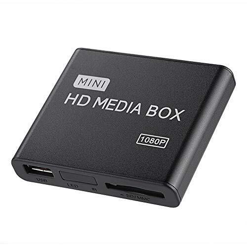 Mini Lettore multimediale Digitale Full-HD 1080P, Media Player Box con (y5C)