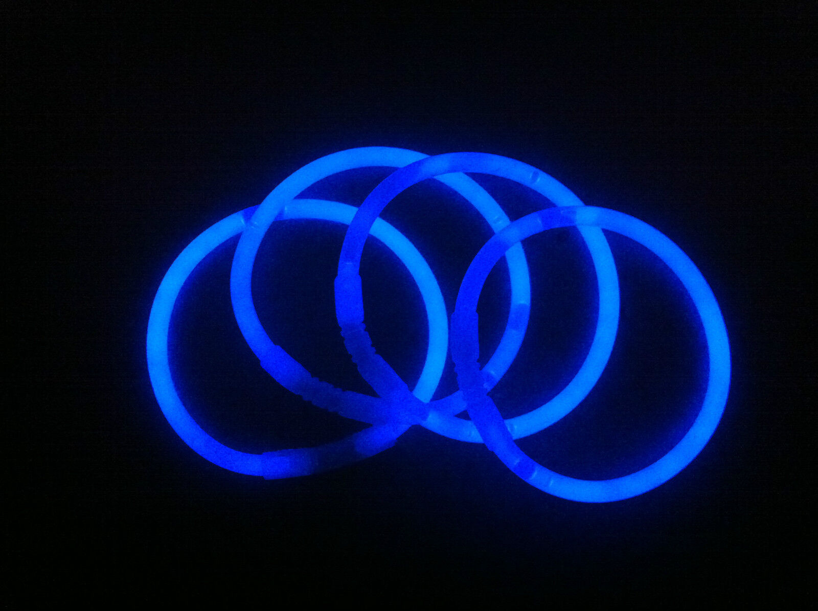 1000 BRACCIALI  BLU LUMINOSI FLUORESCENTI STARLIGHT BRACCIALETTI FLUO COLORATI