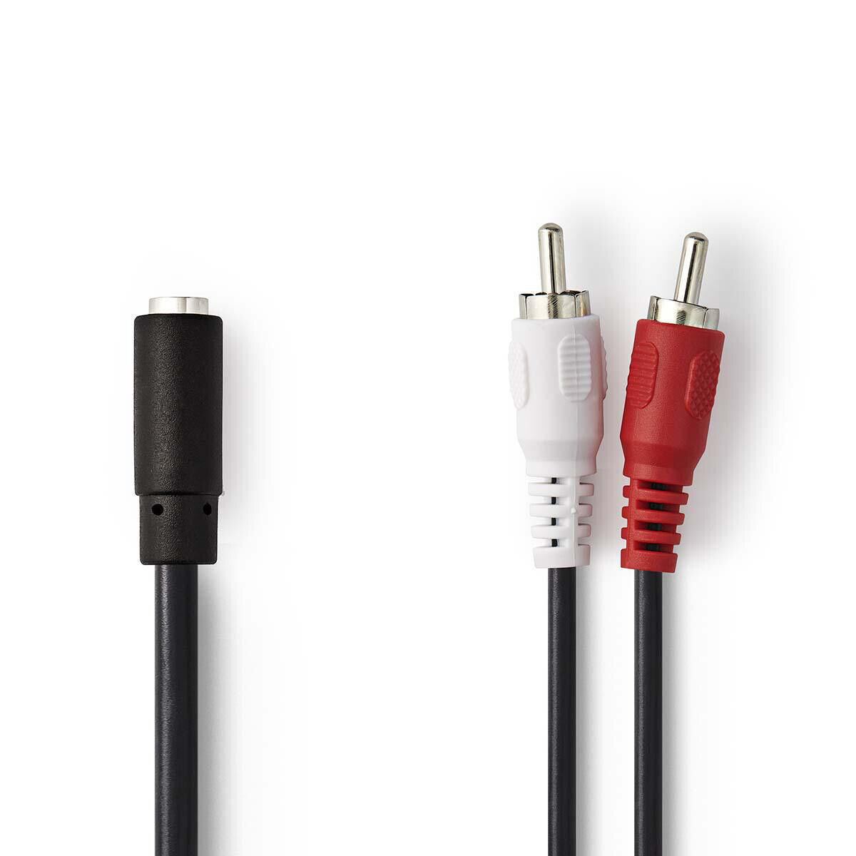 CAVO AUDIO DA PRESA FEMMINA MINIJACK 3,5MM STEREO A 2 RCA MASCHIO SPLITTER 20 CM