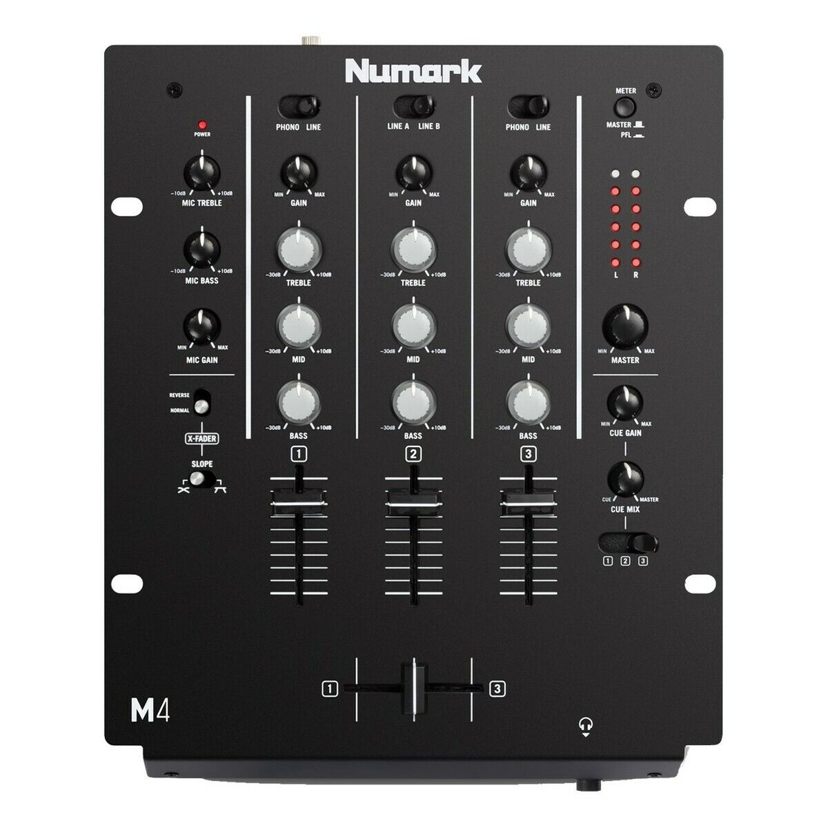 NUMARK M4 BLACK MIXER 3 CANALI PER DJ NUOVO