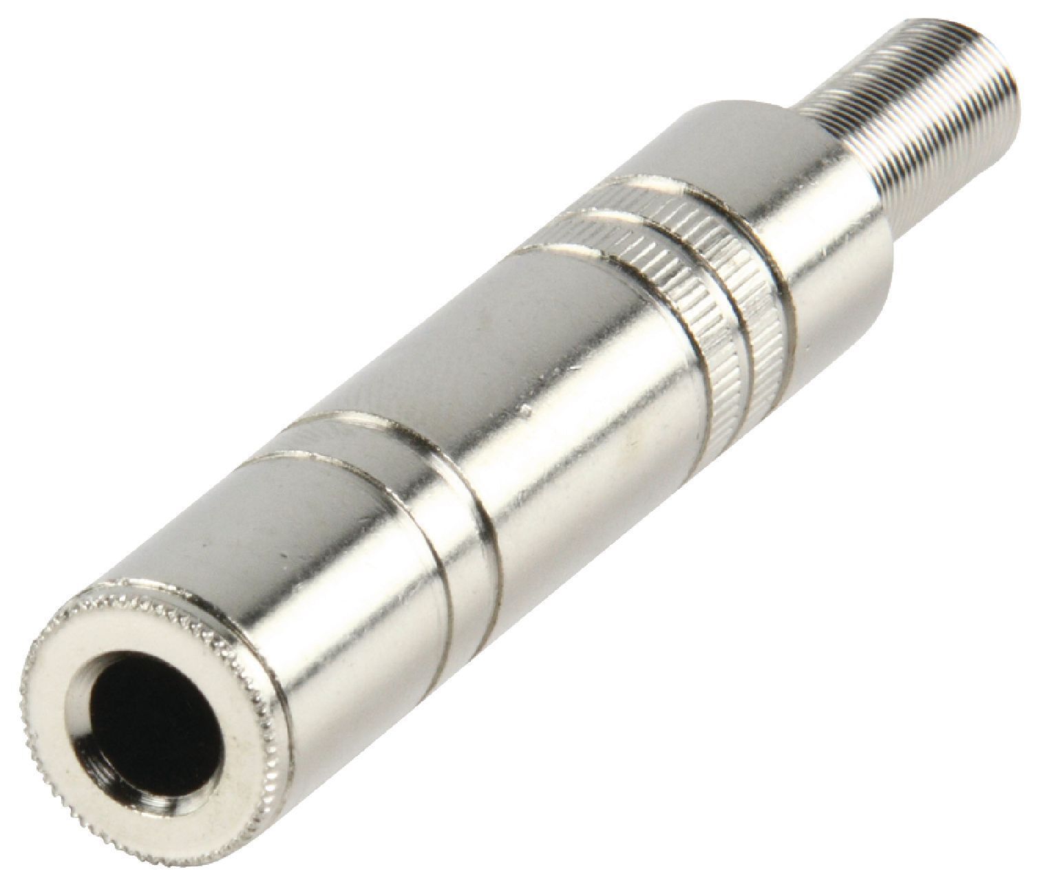 Connettore presa jack mono 6.35 mm Femmina Metallo Argento