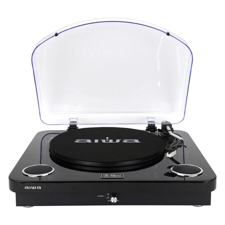 Aiwa GBTUR-120BKMKII Giradischi Bluetooth Nero