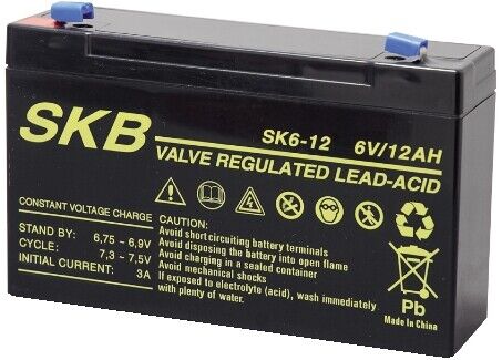 Batteria Piombo 6v 12ah Skb Sk6-12 SKB 38621005
