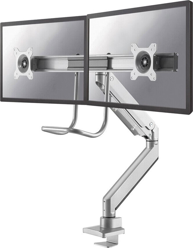 Newstar Braccio da Scrivania per 2 Monitor fino a 32" Silver NM-D775DXSILVER